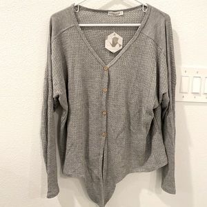 Paper Crane Marissa Waffle Knit Top